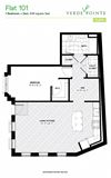 Flat 101 Floorplan Flat 101 Floorplan at Verde Pointe